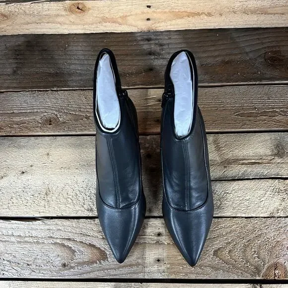 Ted Baker Liya Bootie - Black Leather & Pink Heel - 6 - New without box - Picture 5 of 8